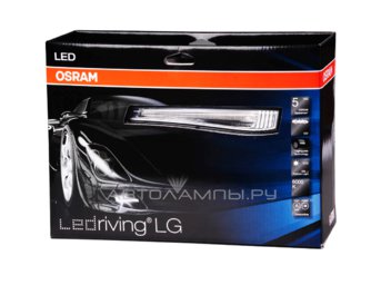 Фары днев. света LED прямоуг. 1 LED+габ. LIGHTDA комплект (скруглённые) LEDDRL102