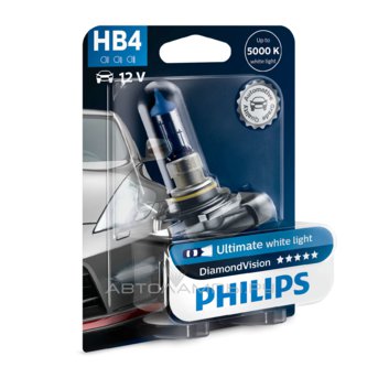 HB4 12V- 60W (P22d) (белый холод.свет-голуб.оттен.) Diamond Vision блистер (1шт.) 9006DVB1